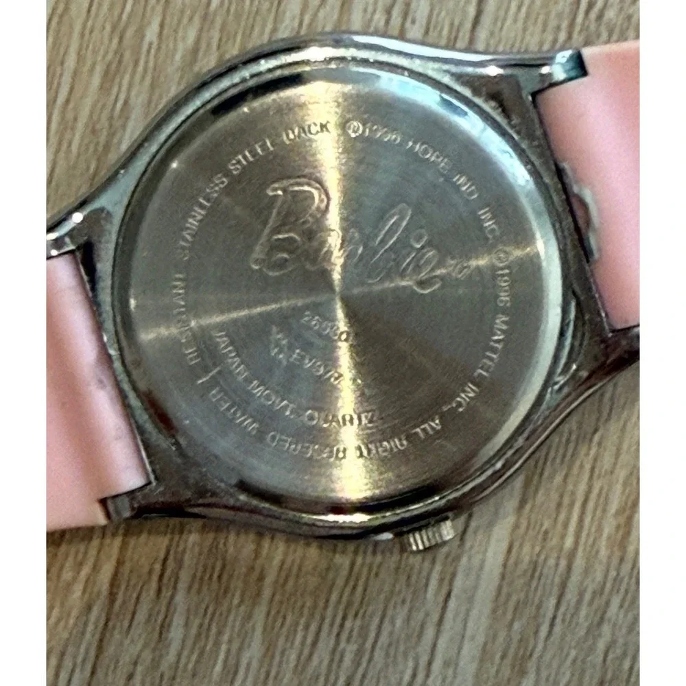 Vintage 90s Barbie Pink Poodle Boutique Graphic Watch